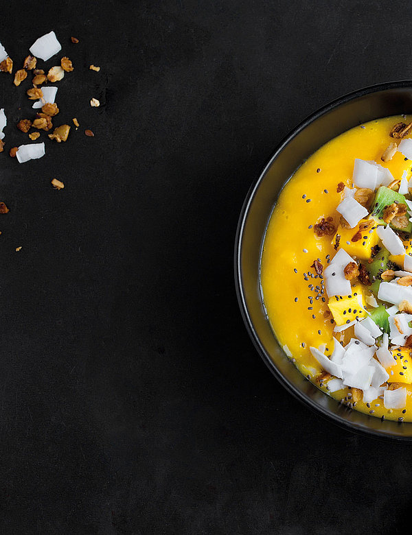 Luftig ­leichtes ­Mango Kokos Mousse