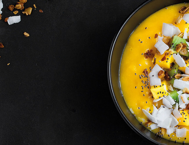 Luftig ­leichtes ­Mango Kokos Mousse