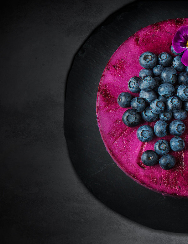 Blaubeer Mousse  Torte