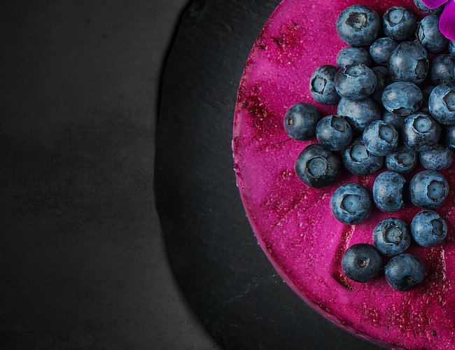 Blaubeer Mousse  Torte